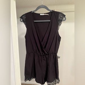 Kimchi Blue (Urban Outfitters) Black Lace Romper